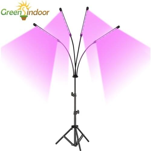 Phytolamp For Plants Grow Lights With Tripod Stand Phyto Lamp Full Spectrum Timer Led Grow Light For Indoor Floor Plant Flowers