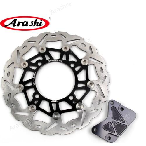 Arashi 1PCS For HONDA FORZA 250 2000 2001 2002 2003 2004 2005 2006 2007 Oversize CNC Floating Front Brake Disc Rotor Pow Bracket