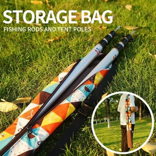 Fishing Portable Multifunction Nylon Fishing Bags Outdoor Camping Storage Bag Canopy Pole Tent Pole Fishing Rod Finishing Hand