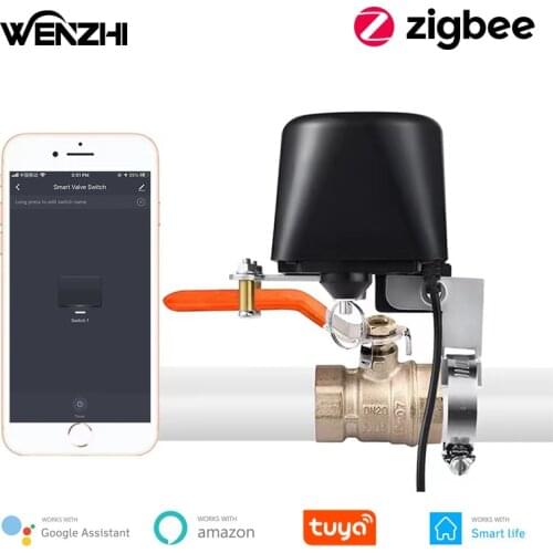 ZigBee Water/Gas Valve Remote Control System For Gate Plant Timer Garden Irrigation Tuya Smart Life Alexa Google Home Automatic