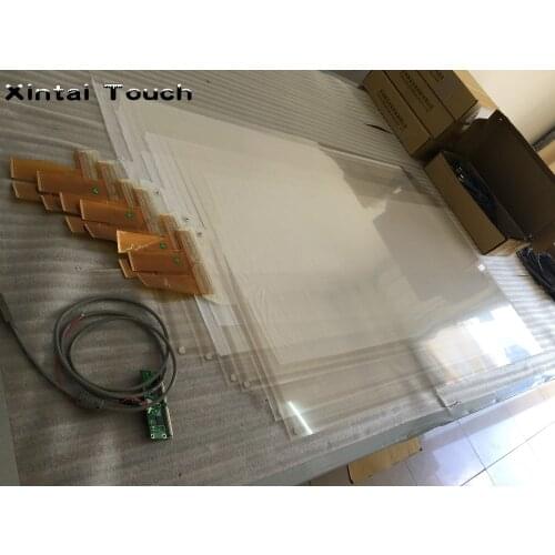 Lowest price!! 27 inch 10 real points multi interactive touch foil Film through glass window/usb touch screen film