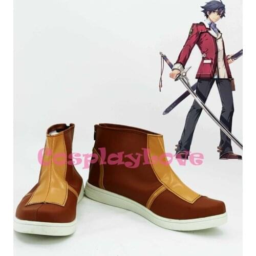 Custom Made The Legend of Heroes Eiyuu Densetsu Sen no Kiseki Rean Schwarzer Cosplay Shoes Short Boots Hand Made For Halloween