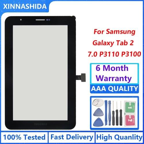 For Samsung Galaxy Tab 2 7.0 P3100 P3110 Touch Screen Tab2 GT-P3100 GT-P3110 LCD Display Tablet Touchscreen Glass Sensor Parts