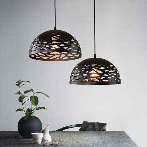 Nordic loft modern style metal iron pendant light for dining room Bar Cafe Art Deco Lighting Abajur