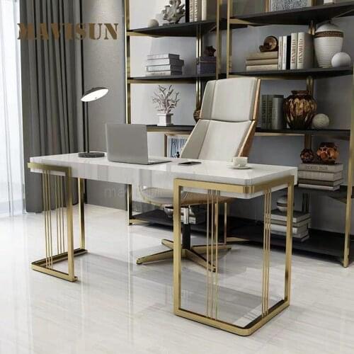 Modern Computer Desk Household Small Apartment Study Room Italian Light Luxury White Simple Writing Desk Home Office Furniture