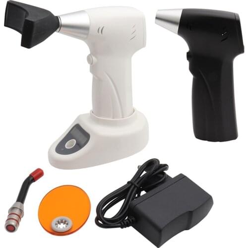 LED Curing Light Dental Cure Lamp Curing Machine Wireless With Light Meter And Whitening Tip White Black