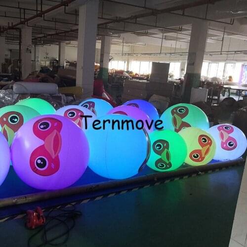 LED pool ball Led floating ball used in garden play beach ball for kids advertising sound control lighting ball for show party