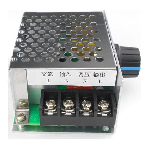 4000W high-power thyristor 220V electronic voltage regulator dimming motor speed adjustment temperature adjustment with shell di