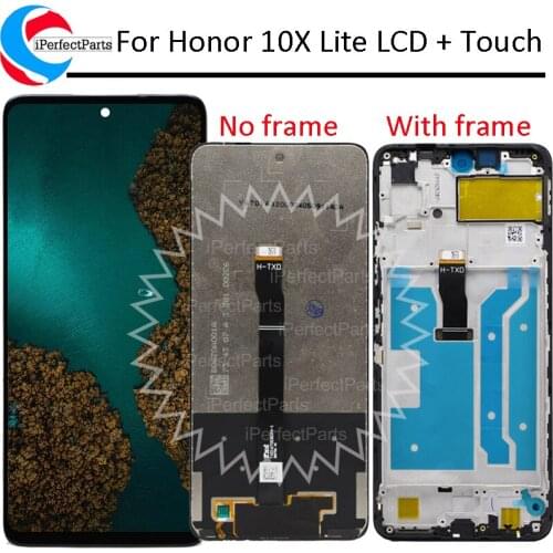 6.67''For Huawei Honor 10X Lite LCD DIsplay with Frame Touch Panel Screen Digitizer Assembly For honor 10x lite 2020 LCD DNN-LX9