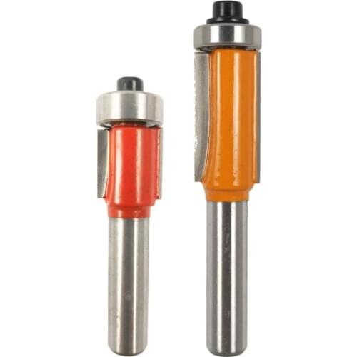 1pc 8mm Shank 8x1/2" Small Trimming Knife Bearing Trim Router Bit Tool ferramentas para madeira Woodworking Bit MC02018