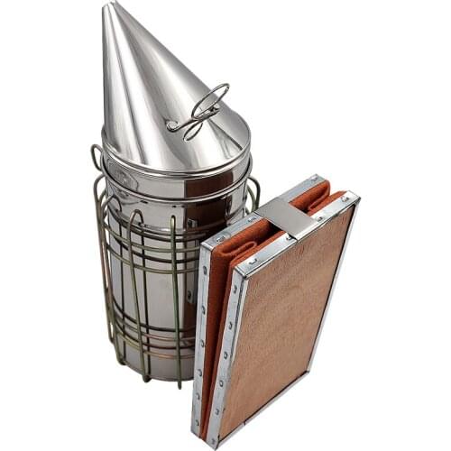 1 Pcs Stainless Steel Smoke sprayer Bee Smoker Apiculture Beekeeper Dedicated Smoked bee Beekeeping Equipment