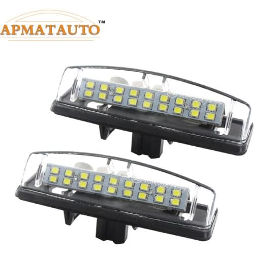 2pcs White LED License Number Plate Light Bulb Canbus For Mitsubishi Colt plus Grandis 12V