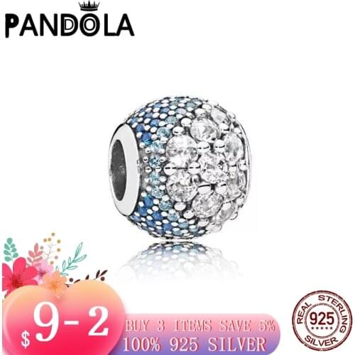 2021 new 925 Sterling Silver Inlaid zircon Charms Beads Bracelet Fit Original Pandora Bracelet DIY Jewelry For Women