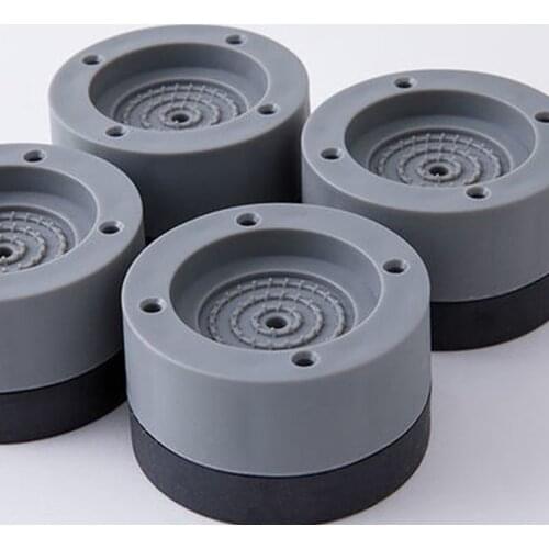 4Pcs Anti Vibration Feet Pads Rubber Legs Slipstop Silent Skid Raiser Mat For Washing Machine Support Dampers Stand Accessories