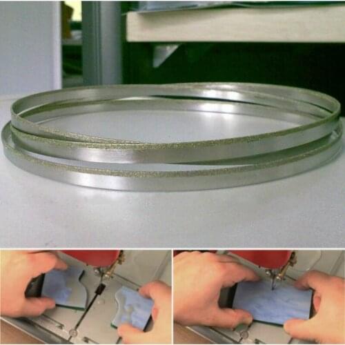 37-59*1/8 Inch Stainless Steel Seamless Circular Diamond Band Saw Blade Bimetal Saw Blade for Cutting Graphite Glass Stone