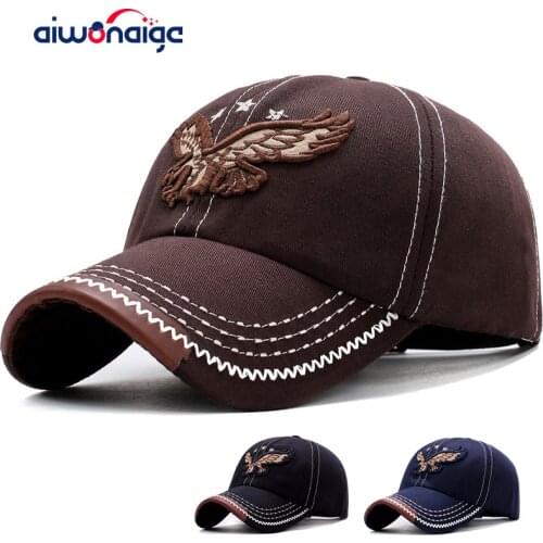 2020 cotton baseball cap high quality eagle embroidery hat men/ women casual comfortable baseball cap sports outing cap fashion