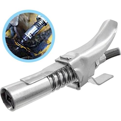 Quick Release Grease Gun Car Replacement Parts Stainless Steel Locking Clamp Grease Gun Refueling Nipple Locking Grease Coupler