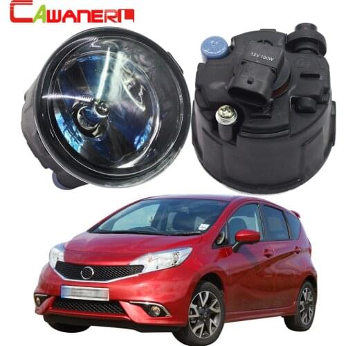 Cawanerl 2 X 100W H11 Car Halogen Bulb Fog Light DRL Daytime Running Lamp 12V High Power For Nissan Note E11 MPV 2006-2015
