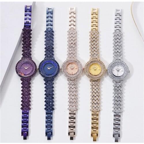 Feminino Relogio Cacaxi Fashion Crystal Women Watches Ladies Wristwatch Quartz Woman Bracelet Diamond Montre Femme Zegarek