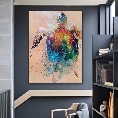 Diy Handwork Diamond Mosaic 5D Diamond Painting "Colored turtle" picture of Rhinestones Full Diamond Embroidery Sale Decor TY166