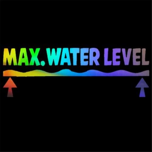 Max Water Level Funny Car Window Truck Auto Wall Home Vinyl Sticker Decor Gift
