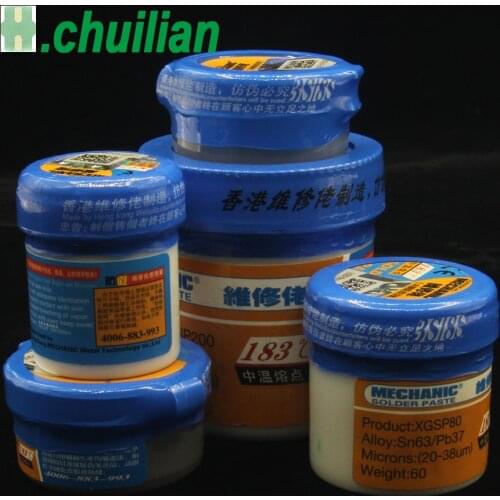 MECHANIC XGSP30 XGSP40 XGSP50 XGSP80 XGSP200 Sn63 / Pb37 Solder Paste Flux