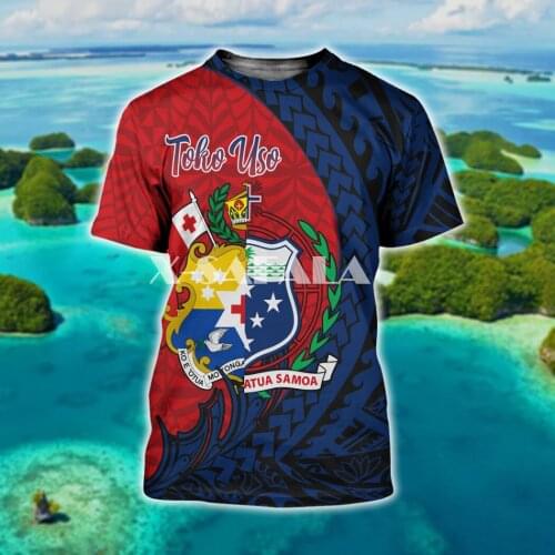 Summer Fashion Men Women Unisex T shirt Fiji Island Tapa Polynesian 3D Printed T shirts Unisex Harajuku shirt Casual Tee Tops-7