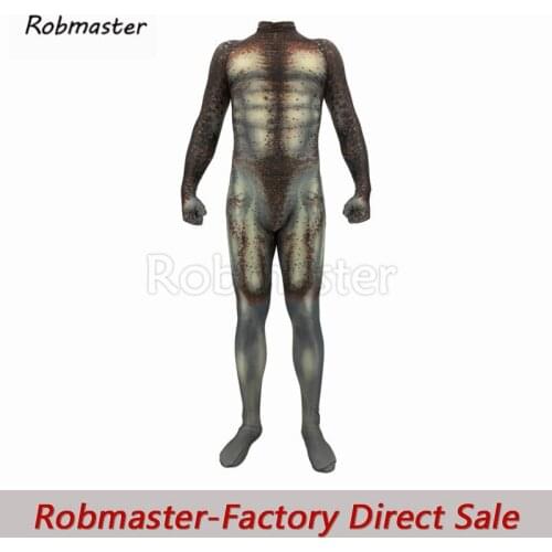 New The Predator Cosplay Costumes Men Boys 3D Printed Spandex Zentai Bloodthirsty Predator Halloween Bodysuits Jumpsuits