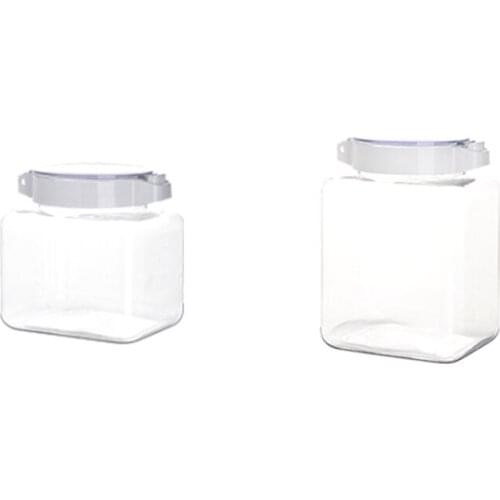 New Cereal Dispenser Food Dispensers Storage Containers Kitchen Storage Keeper with Lid,Sealed Cans Kitchen Storage ,2 Pcs