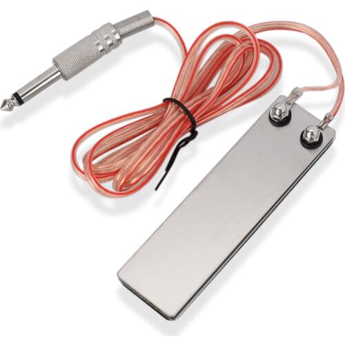 Professional Mini Stainless Steel Foot Pedal Switch Controller Tattoo Power Supply Machine Footswitch + Clip Cord Tattoo Tools