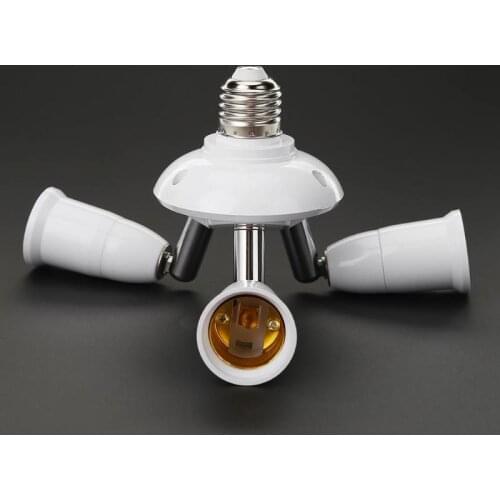 Adjustable E27 Splitter 3/4/5 Heads Lamp Base Adapter Bulb Holder Socket Lighting Accessories