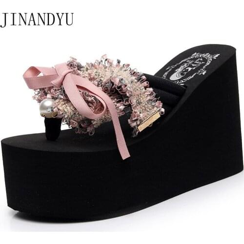 Wedges Slippers Women Summer Flip Flops Chunky Sandals Beach Platform Shoes Women Heels 11/8/6/3cm Sandalias Mujer Verano 2021