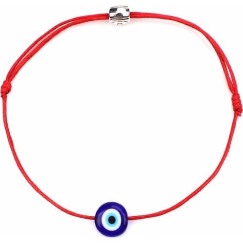 Turkish Lucky Evil Eye Bracelets For Women 6 Colors Handmade Braided Rope Lucky Jewelry Red Bracelet Female