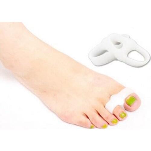 100Pairs/lot Hallux Valgus Toe Seperator Silicone Foot Care Posture Support Corrector Thumb Massage Daily Big Bone Orthotics