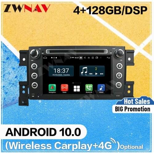 128G Carplay Android 10.0 DVD Player for Suzuki Grand Vitara 2005-2010 2011 2012 2013 BT GPS Navi Audio Radio Stereo Head Unit