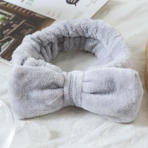 20PCS/Lot Cotton Spa Bath Shower Makeup Wash Face Cosmetic Headband Hair Band Elastic Hairband Hair Accessories