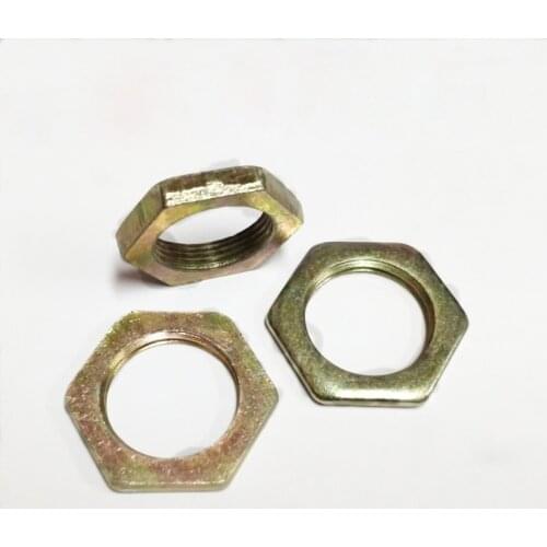 30pcs M13 M14 hex ultra-thin self-locking nuts hexagon flat fine teeth lock nut color zinc GB808