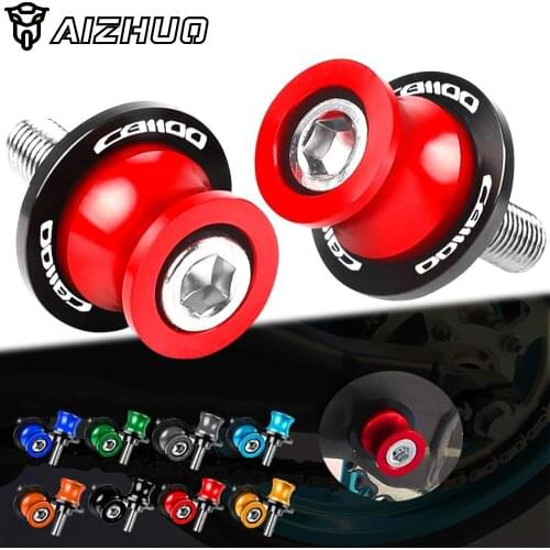 Motorcycle Accessories CB 1100 Stand Screws FOR HONDA CB1100 GIO 2013-2016 2015 CNC Aluminum Swingarm Slider Spools M8 With LOGO