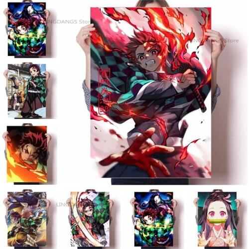 5d Diy Diamond Painting Demon Slayer Poster Kimetsu No Yaiba Tanjirou Nezuko Anime Diamond Mosaic Cross Stitch Home Decor Gift