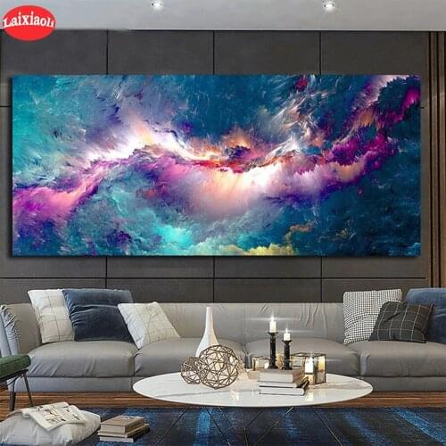 Diamond Painting Abstract art, colorful clouds Rhinestone 5D DIY Diamond Embroidery,Cross Stitch,diamond Mosaic Sale