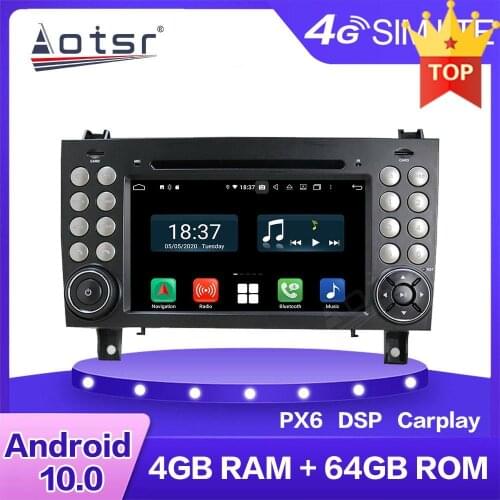 Car Android DVD Player For Benz SLK Class R171 2004-2012 Multimedia Radio Stereo PX6 Car GPS Navigation 4G LTE WIFI BT Head Unit