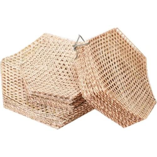 Hand made bamboo mesh steamer mat plate Sushi seafood meat decorate woven table mat vegetables bread folding basket liners rack