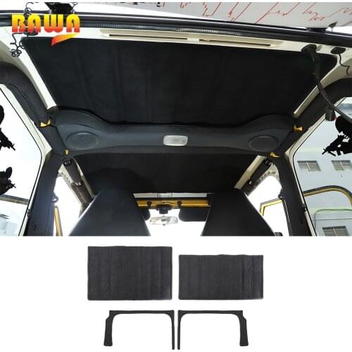 BAWA Heat Insulation Cotton Pad for Jeep Wrangler TJ 1997-2006 Headliner Roof and Rear Window Insulation Kit Internal Accessorie