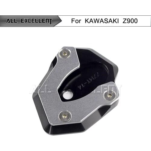 Motorcycle Side Stand Kickstand Support Plate Foot Pads For 2017-2018 Kawasaki Z900 Z650