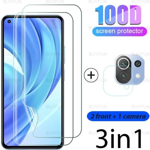 For Xiaomi Mi 11 Lite 6.55 inch 3in1 front HD hydrogel film screen protector for mi 11 pro ultra lite 5g camera protective glass