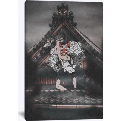 San Princess Mononoke Anime Canvas Home Decor Painting Wall Art Decoration Prints Manga Dorm Living Room Bedroom Poster