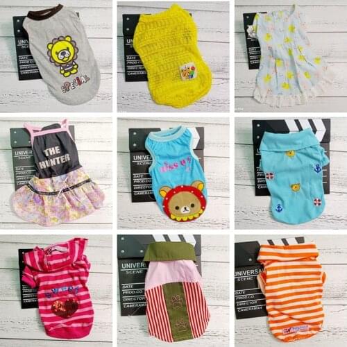 Summer Vest On Sale Clearance Pet Two Legs Outfit Dresses Shirt For Small Dogs Puppies Animal XS S M L XL Shop Clearance Supply