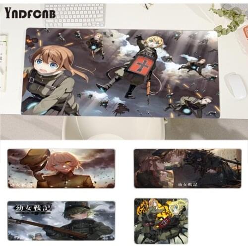 YNDFCNB Youjo Senki Cool Fashion Durable Rubber Mouse Mat Pad Size for Deak Mat for overwatch/cs go/world of warcraft