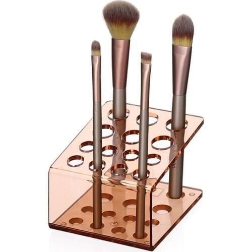 New High Quality Acrylic Eyebrow Penlcil Stand Holder Makeup Cosmetic Brush Storage Organizer Rack Pencil Display Pen Shelf Lips
