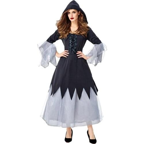 New Witch Costume Halloween Carnival Party Fancy Witch Stage Performance Cosplay Female Mage Costume